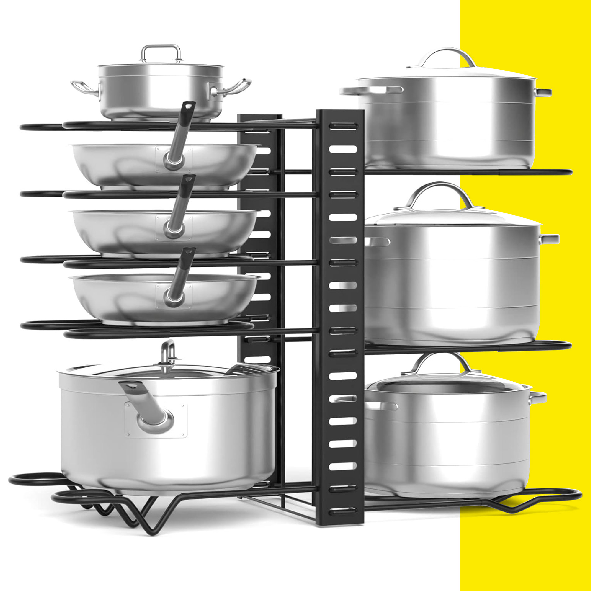 Miniatura 4 de Organizador De Ollas Sartenes 8 Niveles